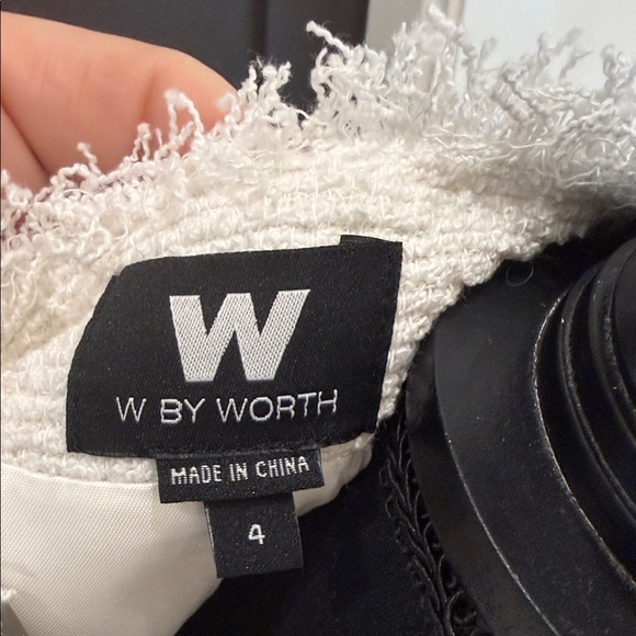 W by Worth Cream Blazer and Skirt Set - Picture 2 of 7